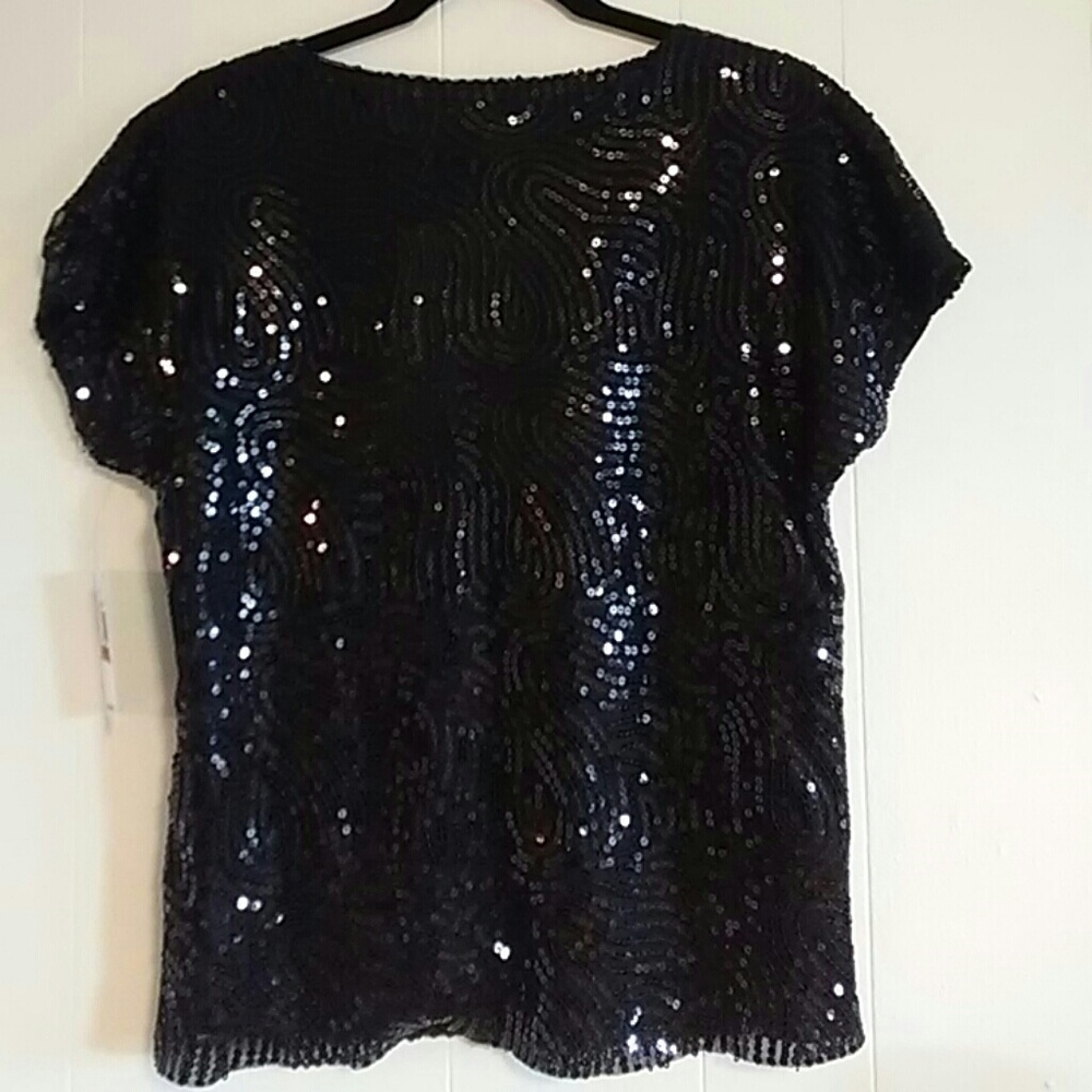 SOLD* NWT Michael Kors sequin top - Picture 4 of 4